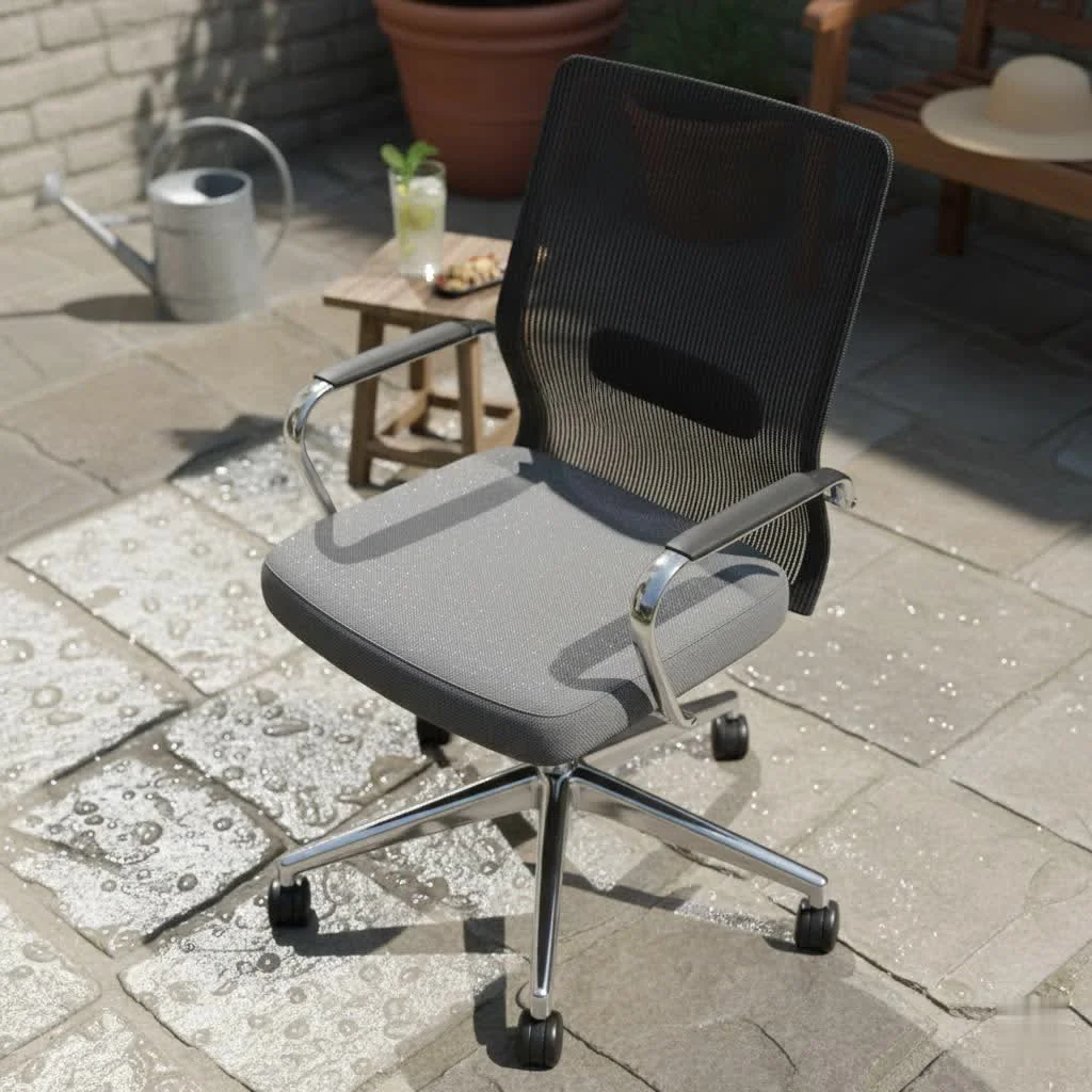 Wide office chair for comfort and productivity