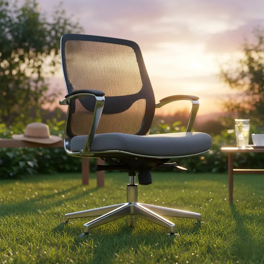Ergonomic office chair with adjustable features