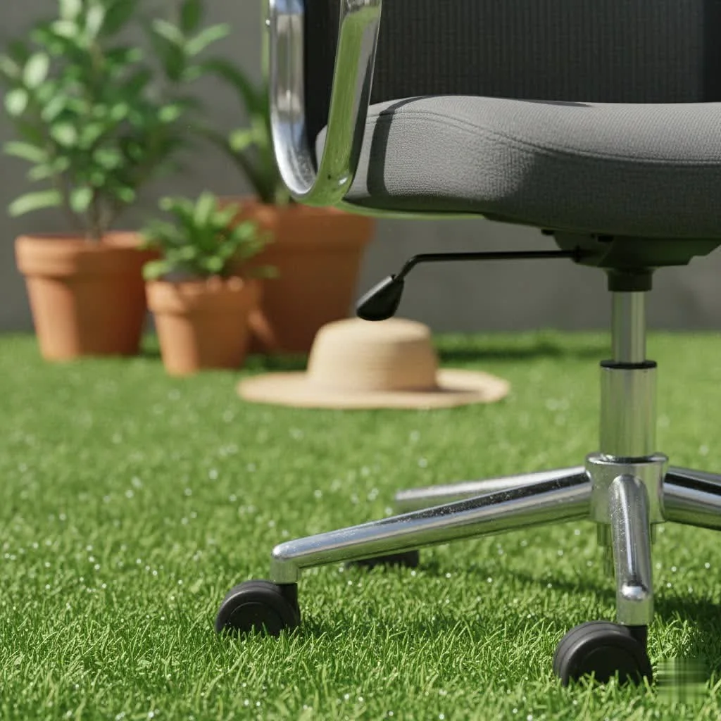 Office chair designed for cross-legged sitting